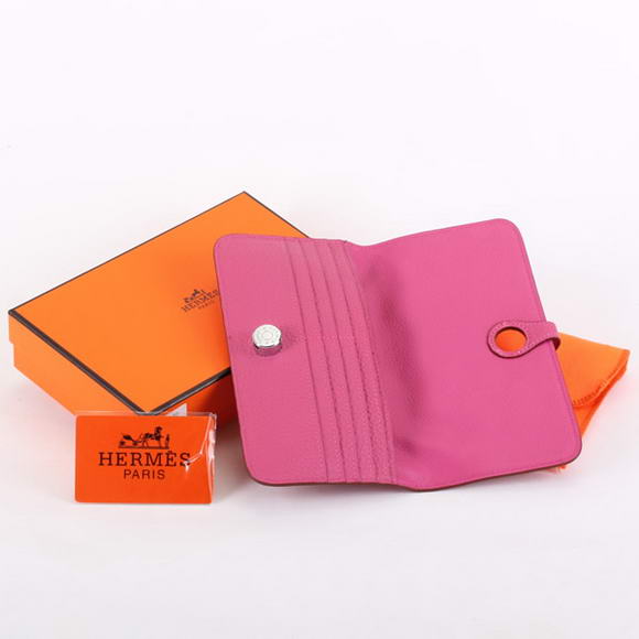 Hermes Dogon Togo Leather Wallet Travel Case A808 Roseo Hermes Dogon Togo Leather Wallet Travel Case A808 Roseo