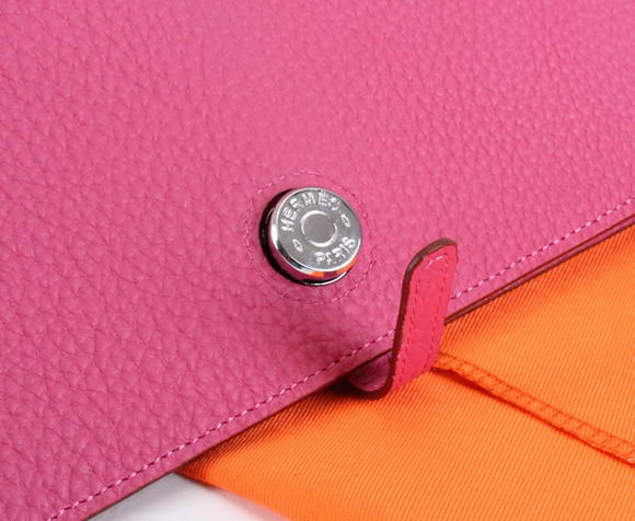 Hermes Dogon Togo Leather Wallet Travel Case A808 Roseo Hermes Dogon Togo Leather Wallet Travel Case A808 Roseo
