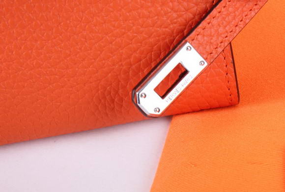 Hermes Kelly Bi-Fold Wallet A708 Orange Hermes Kelly Bi-Fold Wallet A708 Orange