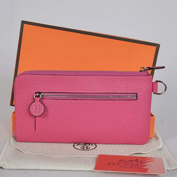 Hermes Zipper Cards Wallet Togo Leather A908 Peach Hermes Zipper Cards Wallet Togo Leather A908 Peach
