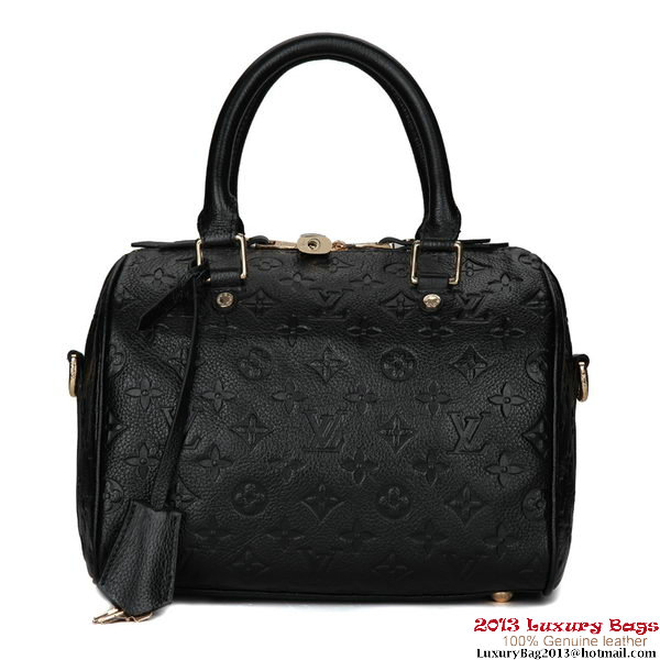 Louis Vuitton Monogram Empreinte Speedy Bandouliere 25 M40762 Black Louis Vuitton Monogram Empreinte Speedy Bandouliere 25 M40762 Black