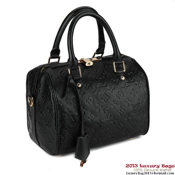 Louis Vuitton Monogram Empreinte Speedy Bandouliere 25 M40762 Black Louis Vuitton Monogram Empreinte Speedy Bandouliere 25 M40762 Black