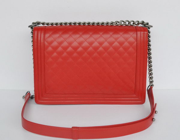 Hot Style Chanel A67086 Red Le Boy Flap Shoulder Bag Silver Hot Style Chanel A67086 Red Le Boy Flap Shoulder Bag Silver