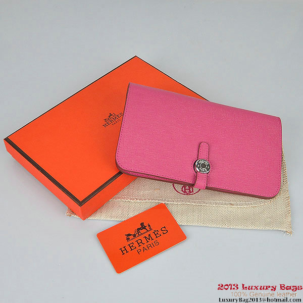 Hermes Dogon Wallet Travel Case H001 Peach Hermes Dogon Wallet Travel Case H001 Peach