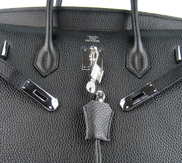 Hermes Birkin 40CM Togo Bag Black 6099 Silver Hermes Birkin 40CM Togo Bag Black 6099 Silver
