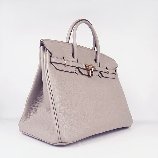 Hermes Birkin 40CM Togo Bag Grey 6099 Gold Hermes Birkin 40CM Togo Bag Grey 6099 Gold