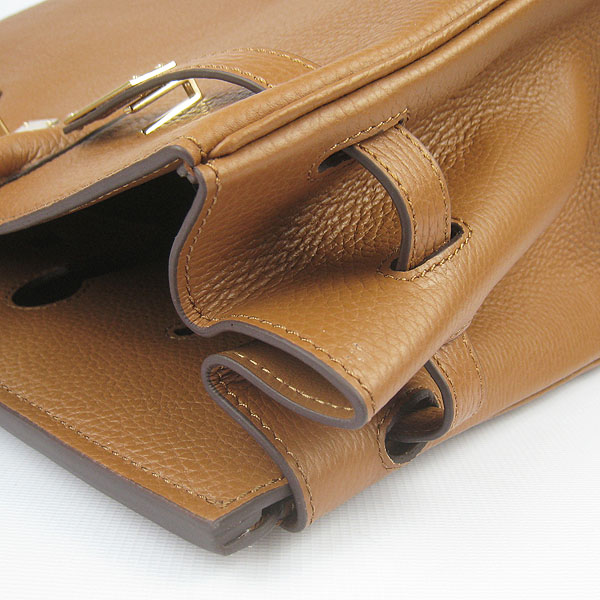 Hermes Birkin 40CM Togo Handbag Light Coffee 6099 Gold Hermes Birkin 40CM Togo Handbag Light Coffee 6099 Gold