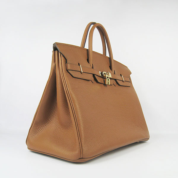 Hermes Birkin 40CM Togo Handbag Light Coffee 6099 Gold Hermes Birkin 40CM Togo Handbag Light Coffee 6099 Gold