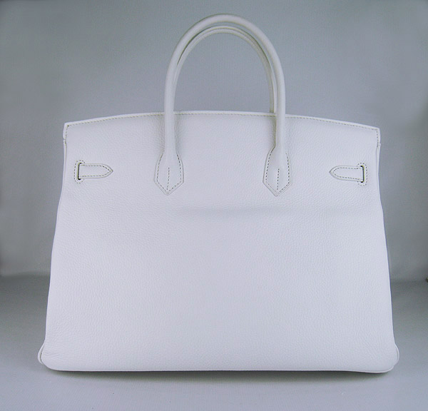 Hermes Birkin 40CM Togo Bag White 6099 Silver Hermes Birkin 40CM Togo Bag White 6099 Silver