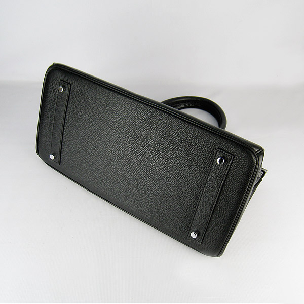 Hermes Birkin 6109 Togo Leather Bag Black 42cm Silver Hermes Birkin 6109 Togo Leather Bag Black 42cm Silver