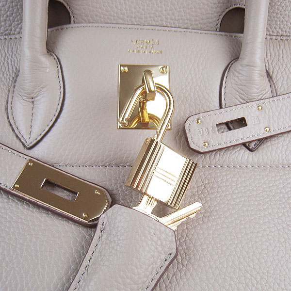Hermes Birkin 6109 Togo Leather Bag Grey 42cm Gold Hermes Birkin 6109 Togo Leather Bag Grey 42cm Gold