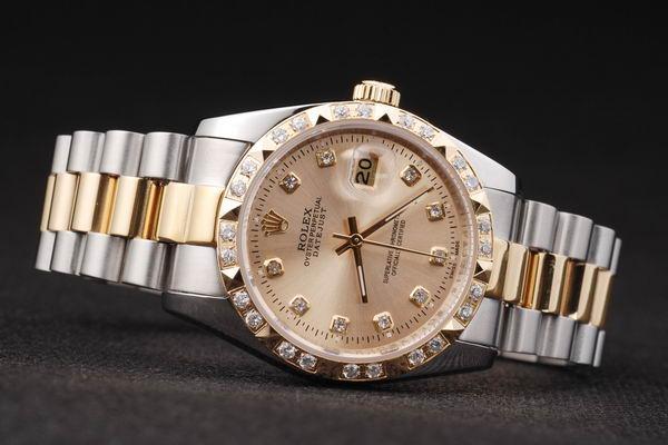 Rolex Datejust Diamond Bzel Stainless Steel Watch-RD2410 Rolex Datejust Diamond Bzel Stainless Steel Watch-RD2410