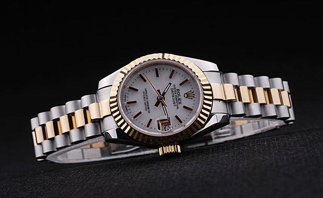 Rolex Datejust Golded White Stainless Steel 25mm Watch-RD3765 Rolex Datejust Golded White Stainless Steel 25mm Watch-RD3765