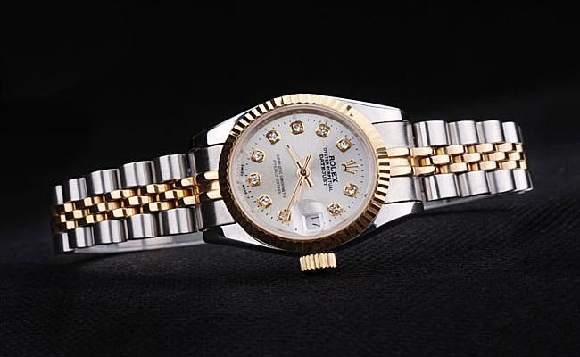 Rolex Datejust Golden&White 25mm Women Watch-RD3833 Rolex Datejust Golden&White 25mm Women Watch-RD3833