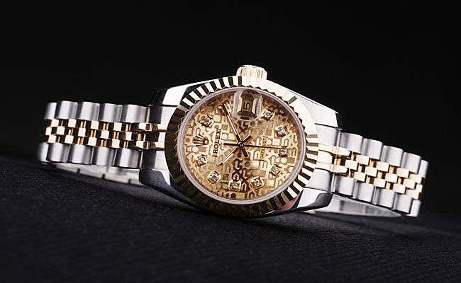 Rolex Datejust Golden 25mm Women Watch-RD3834 Rolex Datejust Golden 25mm Women Watch-RD3834