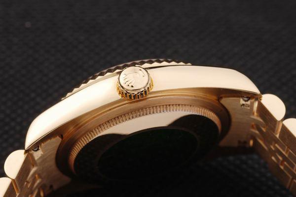 Rolex Datejust Mechanism Golden Bezel White Surface Watch-RD2376 Rolex Datejust Mechanism Golden Bezel White Surface Watch-RD2376
