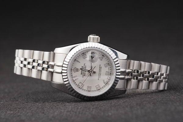 Rolex Datejust Mechanism Silver Bezel&White Surface -RD2454 Rolex Datejust Mechanism Silver Bezel&White Surface -RD2454