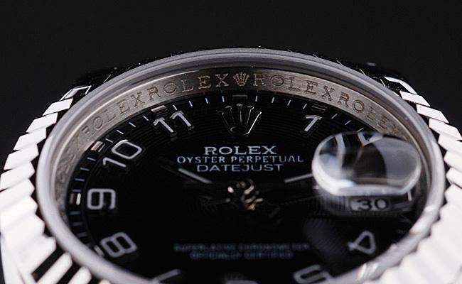 Rolex Datejust Silver&Black Stainless Steel 25mm Watch-RD3790 Rolex Datejust Silver&Black Stainless Steel 25mm Watch-RD3790