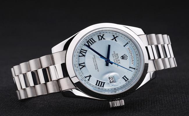 Rolex Day-Date White Stainless Steel Watch-RD2877 Rolex Day-Date White Stainless Steel Watch-RD2877
