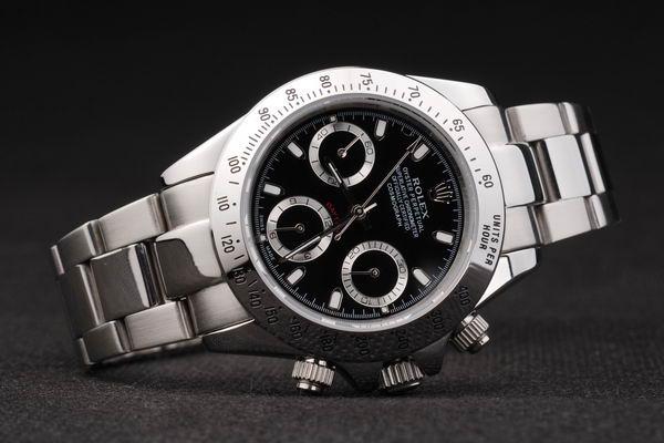 Rolex Daytona Mechanism Black Stainless Steel Watch-RD2422 Rolex Daytona Mechanism Black Stainless Steel Watch-RD2422