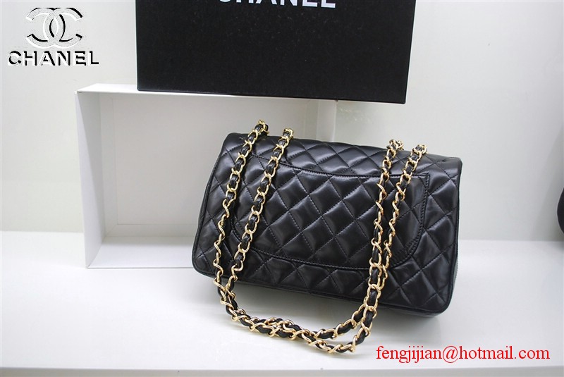 Chanel Jumbo Caviar Flap Bag 36076 Black gold chain Chanel Jumbo Caviar Flap Bag 36076 Black gold chain