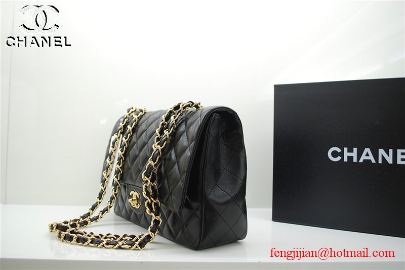 Chanel Jumbo Caviar Flap Bag 36076 Black gold chain Chanel Jumbo Caviar Flap Bag 36076 Black gold chain