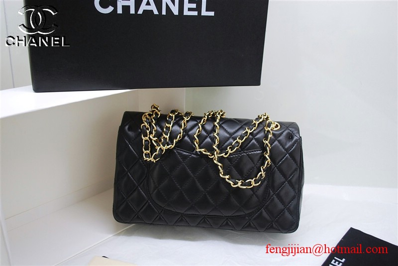 Chanel 2.55 Double Flap Gold Hardware A1112 Black Chanel 2.55 Double Flap Gold Hardware A1112 Black