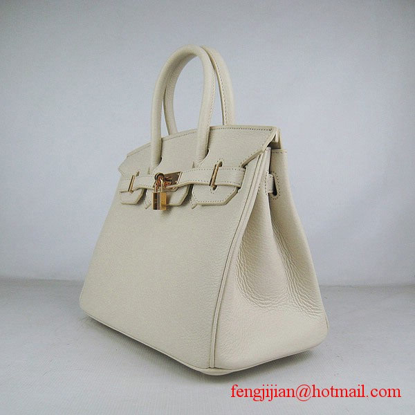 Hermes Birkin 30cm Togo Leather Bag Cream 6088 Hermes Birkin 30cm Togo Leather Bag Cream 6088