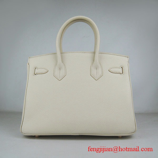 Hermes Birkin 30cm Togo Leather Bag Cream 6088 Hermes Birkin 30cm Togo Leather Bag Cream 6088