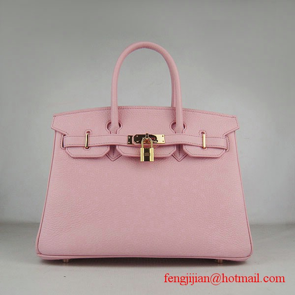 Hermes Birkin 30cm Togo Leather Bag Pink 6088