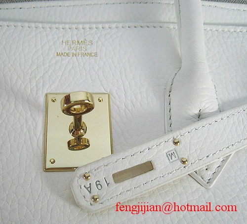 Hermes Birkin 35cm Embossed Veins Leather Bag White 6089 Gold Hardware Hermes Birkin 35cm Embossed Veins Leather Bag White 6089 Gold Hardware