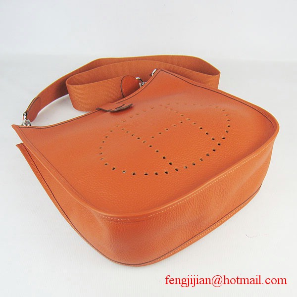Hermes Evelyne Bag Orange 6309 Hermes Evelyne Bag Orange 6309
