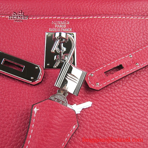 Hermes Kelly 32cm Togo Leather Bag Red 6108 Silver Hardware Hermes Kelly 32cm Togo Leather Bag Red 6108 Silver Hardware