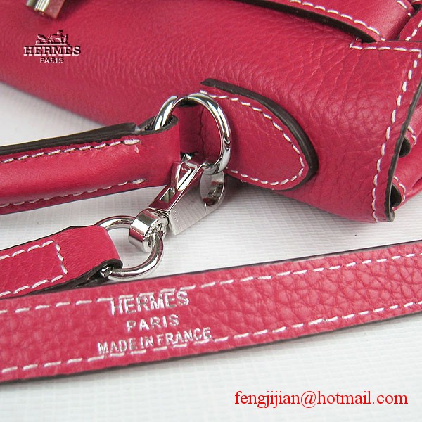 Hermes Kelly 32cm Togo Leather Bag Red 6108 Silver Hardware Hermes Kelly 32cm Togo Leather Bag Red 6108 Silver Hardware