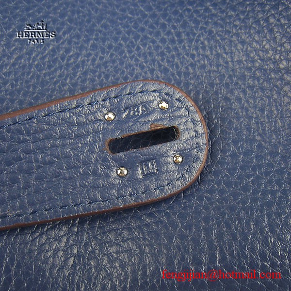 Hermes Women Shoulder Bag Dark Blue 6208