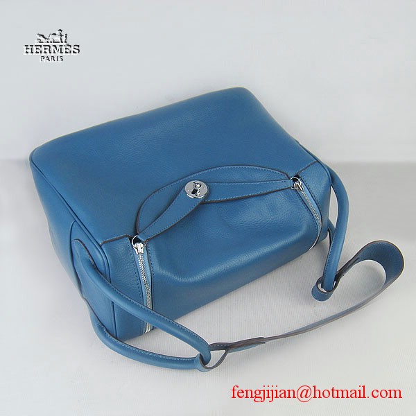 Hermes Lindy Women Shoulder Bag Blue 6208 Hermes Lindy Women Shoulder Bag Blue 6208