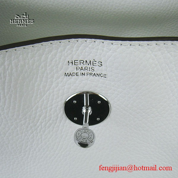 Hermes Women Shoulder Bag White 6208 Hermes Women Shoulder Bag White 6208