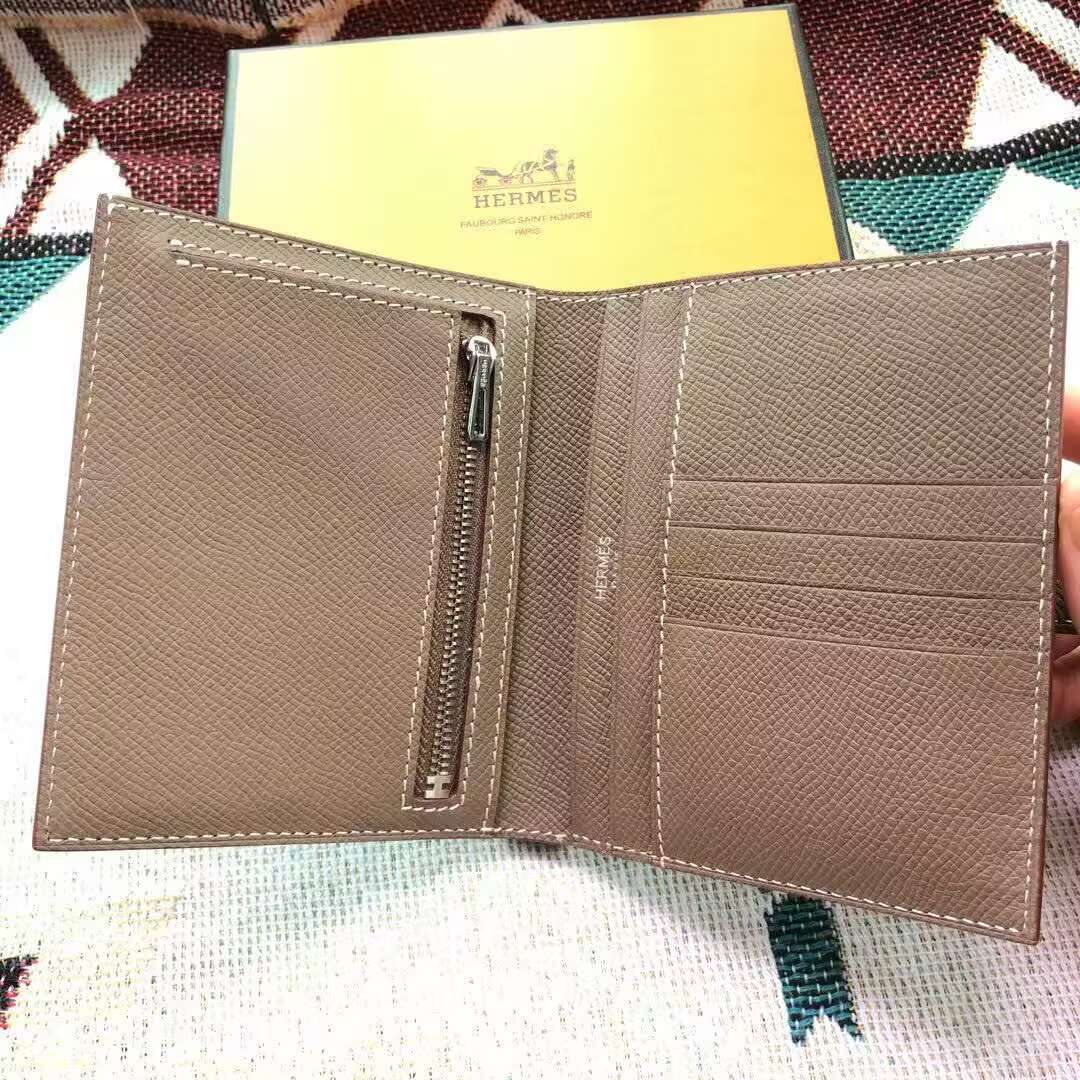 Hermes Bastia Epsom card case H2239 Gray Hermes Bastia Epsom card case H2239 Gray