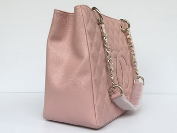 Chanel Quilted CC Tote Bag 35626 Pink Chanel Quilted CC Tote Bag 35626 Pink