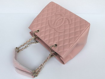 Chanel Quilted CC Tote Bag 35626 Pink Chanel Quilted CC Tote Bag 35626 Pink