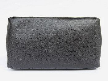 Chanel Quilted CC Tote Bag 35626 Black Silver Hardware Chanel Quilted CC Tote Bag 35626 Black Silver Hardware