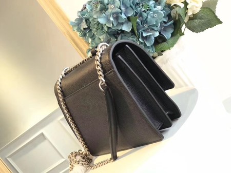 Yves Saint Laurent Leather Cross-body Shoulder Bag Y8005 Black Yves Saint Laurent Leather Cross-body Shoulder Bag Y8005 Black