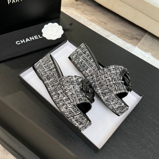 Chanel WOMENS Slippers High heels 7CM 44870-6