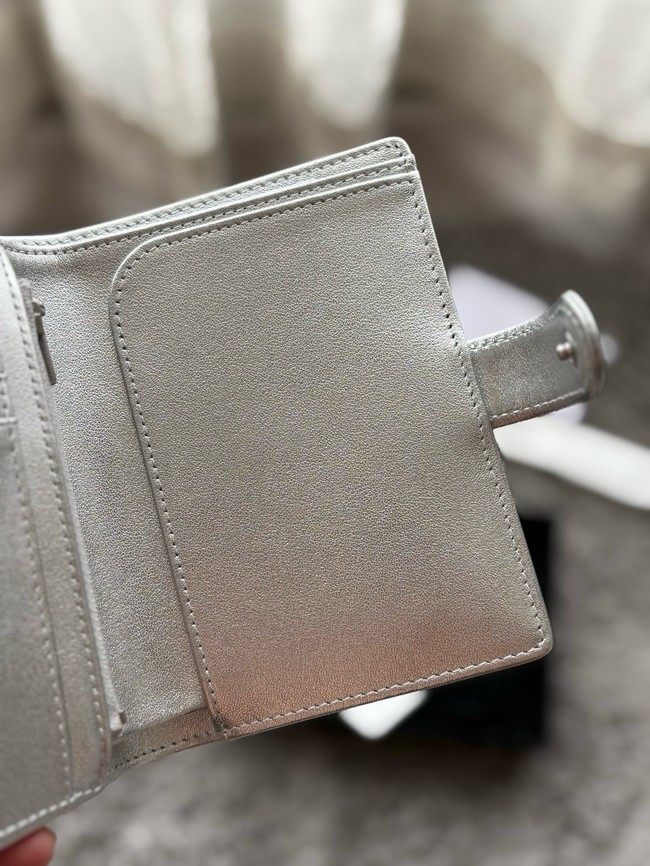 Chanel Passport Holder 96066 Silver
