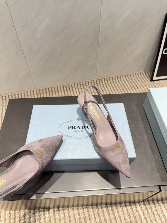 Prada leather slingback pumps 1I901M-1