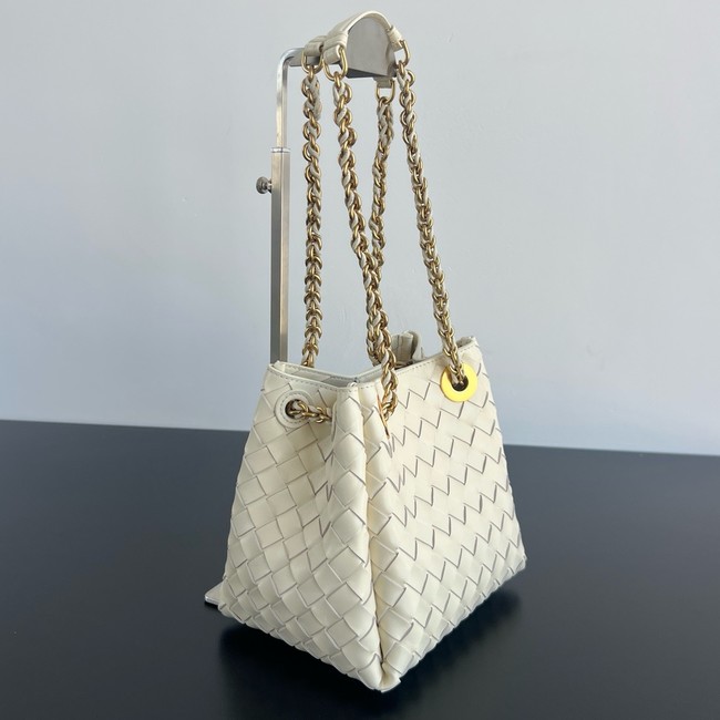 Bottega Veneta Small Parachute Chain 817175 Chalk
