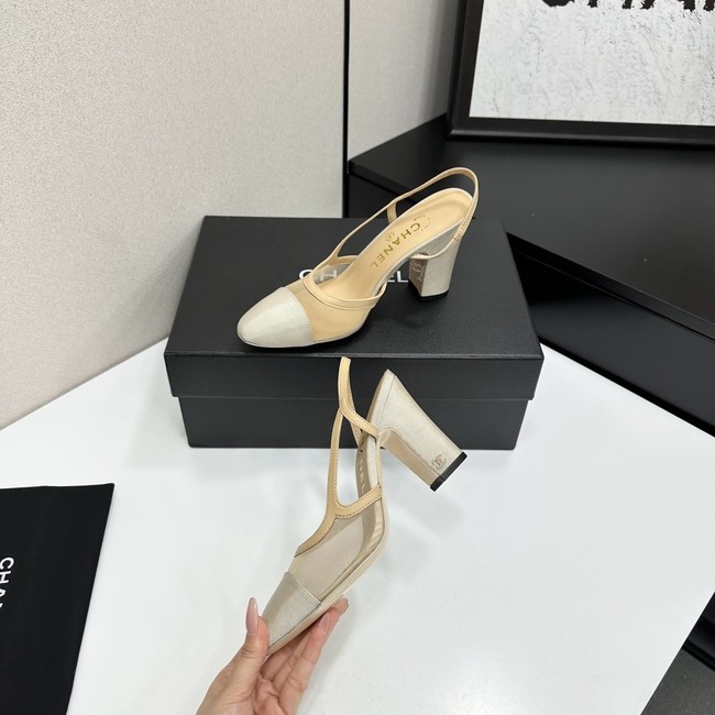 Chanel Slingbacks Mesh & Grosgrain 66937-5