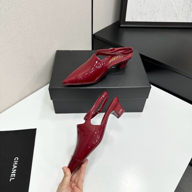 Chanel Slingbacks Patent Calfskin G47054-2