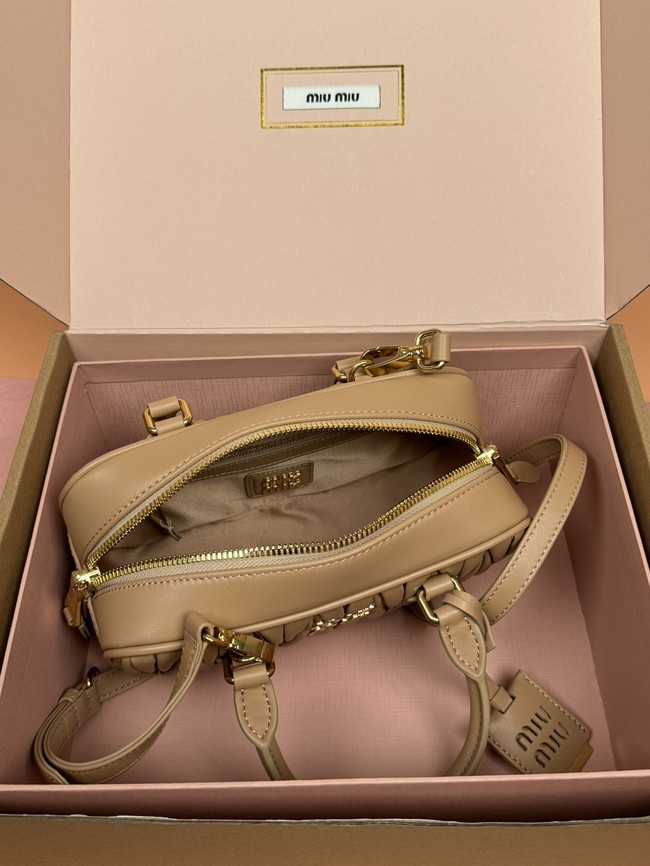 MIUMIU Arcadie quilted soft lamb leather handbag 5BB142-3