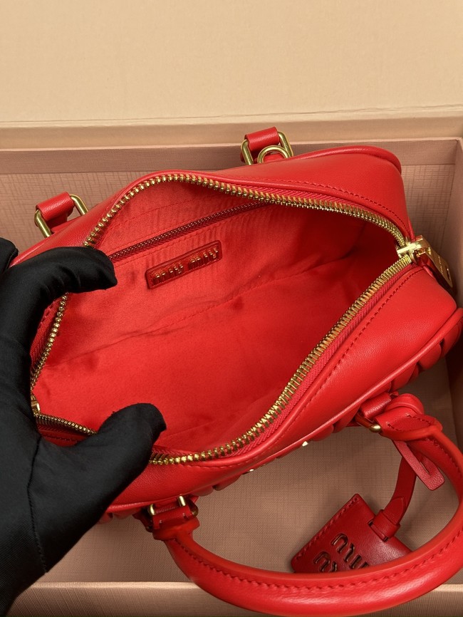 MIUMIU Arcadie quilted soft lamb leather handbag 5BB142-5